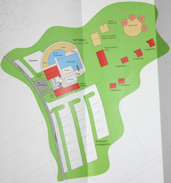 Gesamt�bersicht - Naturerlebnisbad Sch�necken mit Aussenanlagen