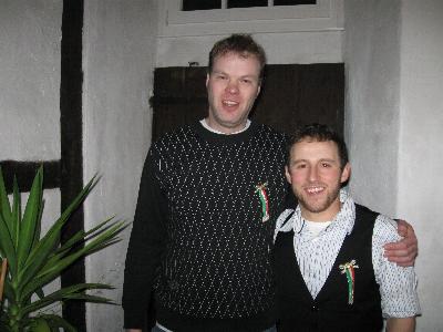 Das neue F�hrungsduo der Junggesellensodalit�t Sch�necken